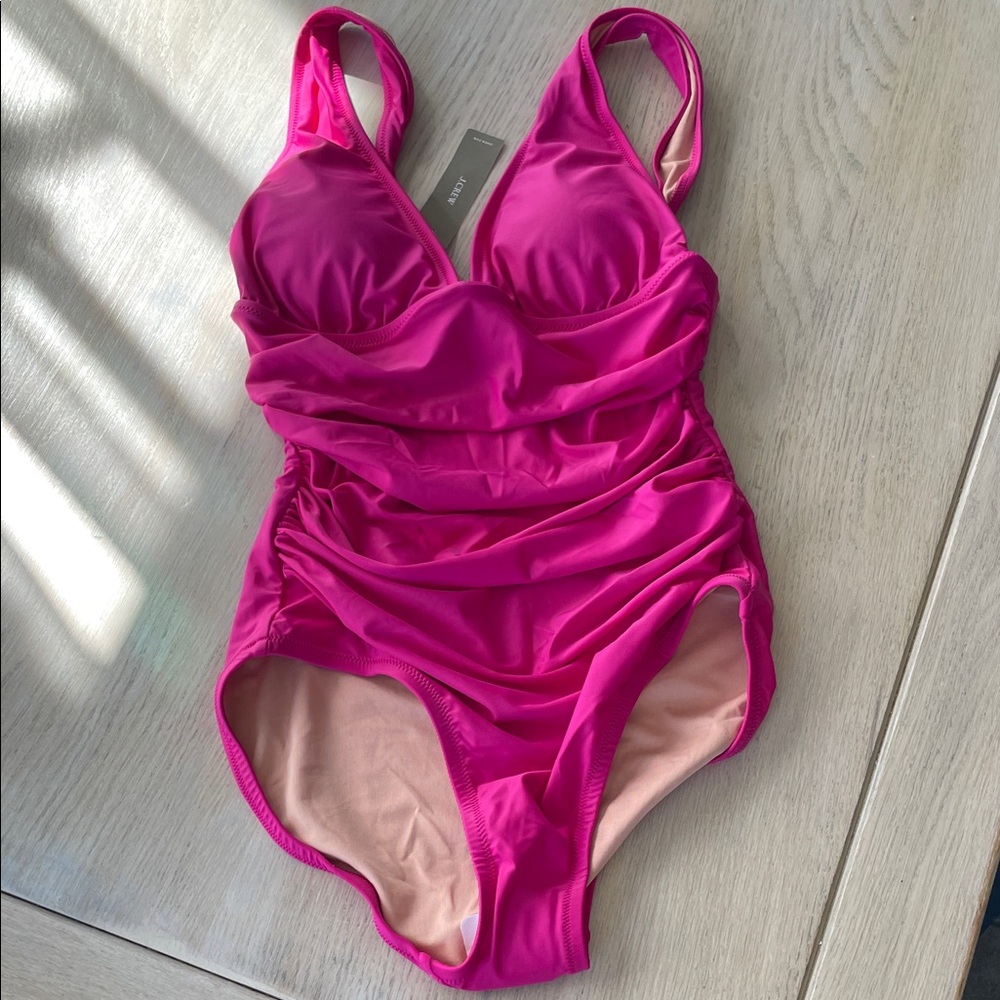 J.crew NWT Pink One Piece Swimsuit